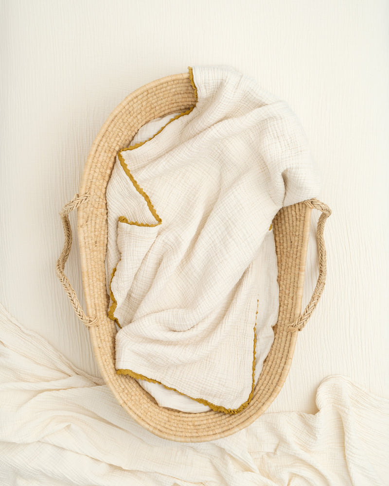 lace baby blanket / undyed