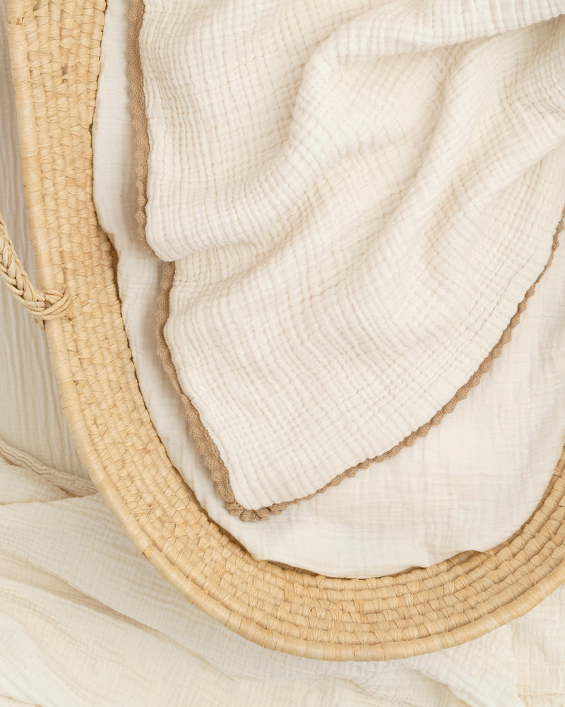 lace baby blanket / undyed