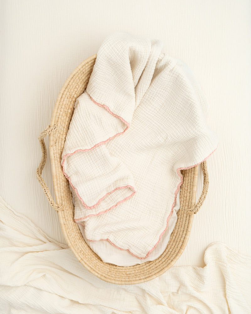 lace baby blanket / undyed