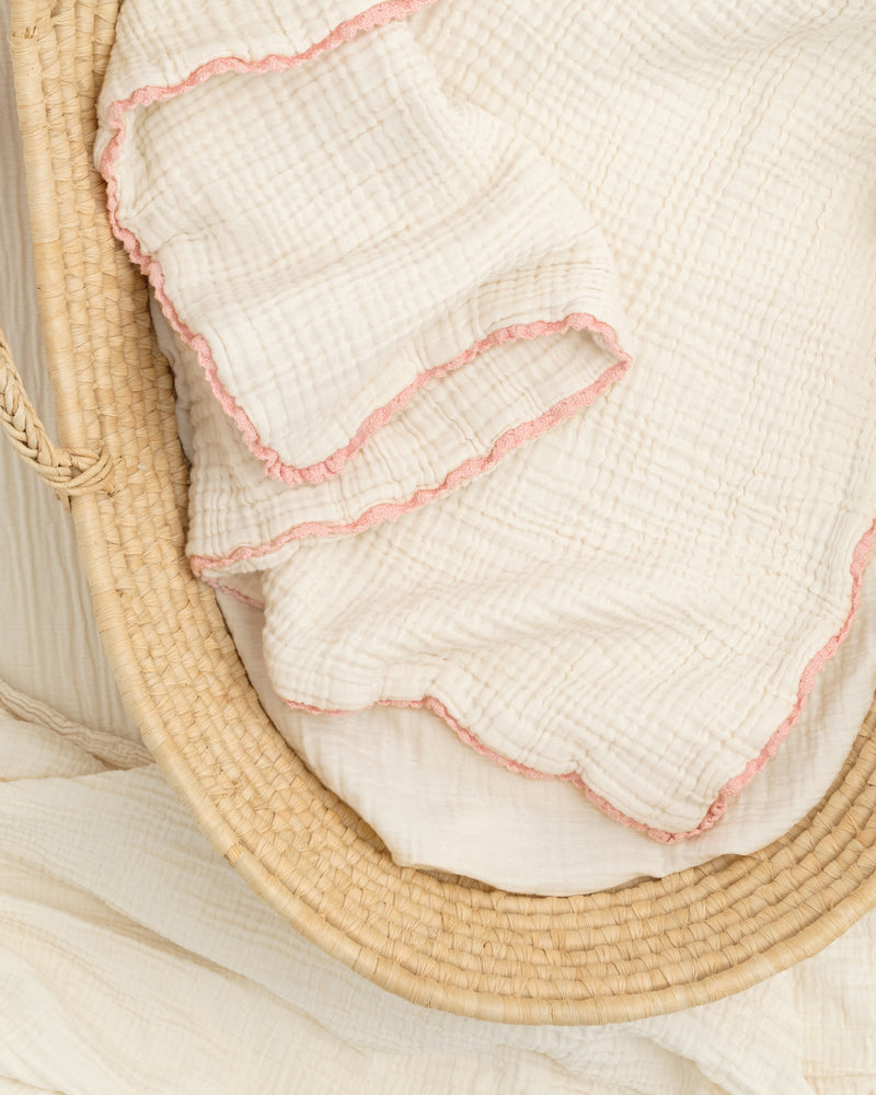 lace baby blanket / undyed