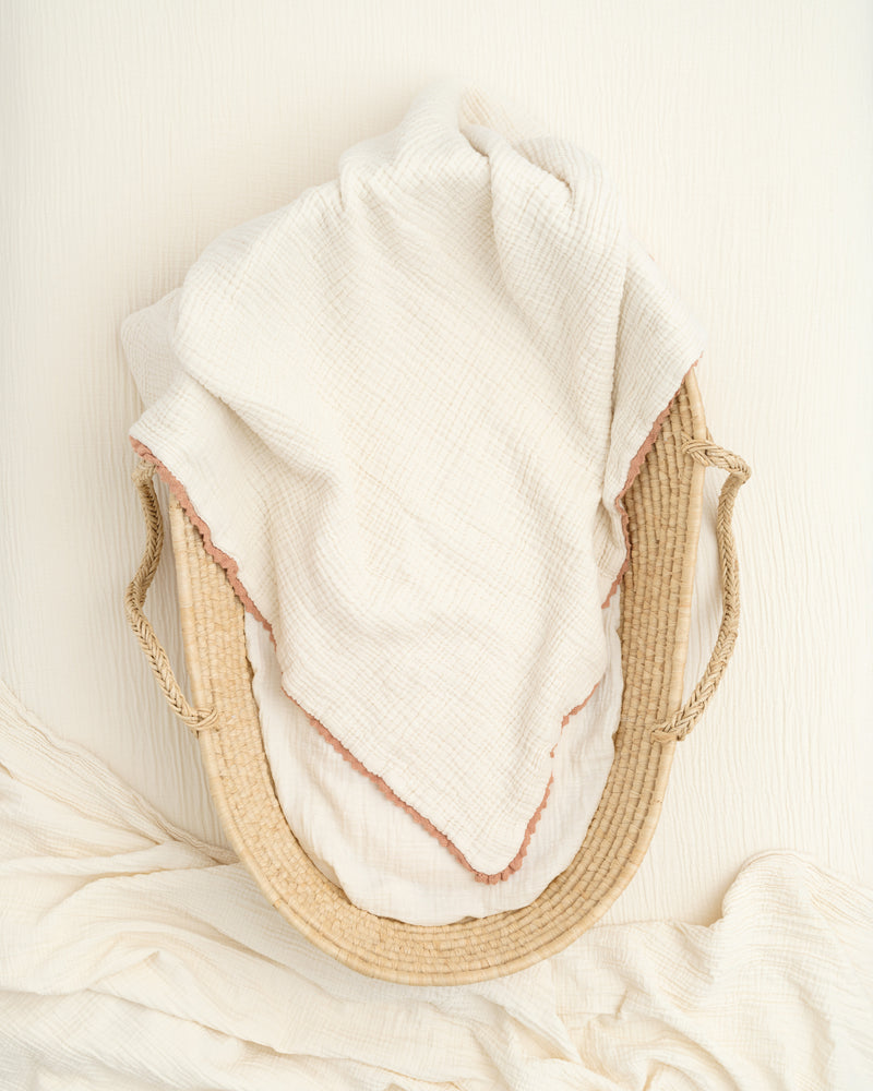 lace baby blanket / undyed