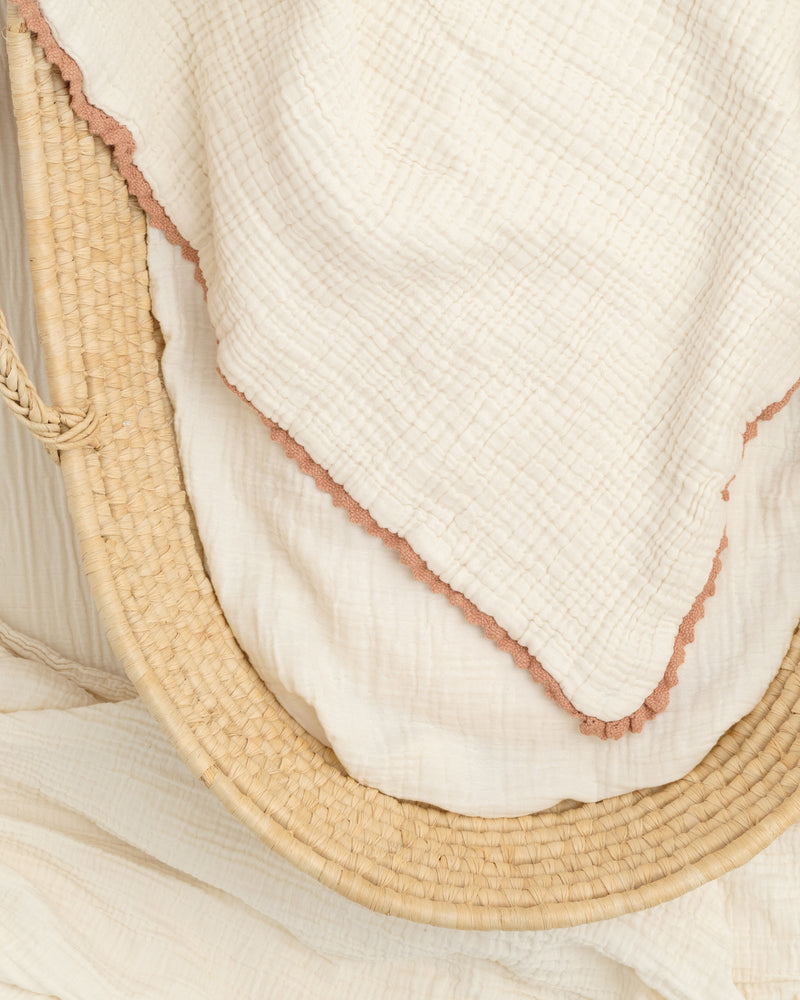 lace baby blanket / undyed