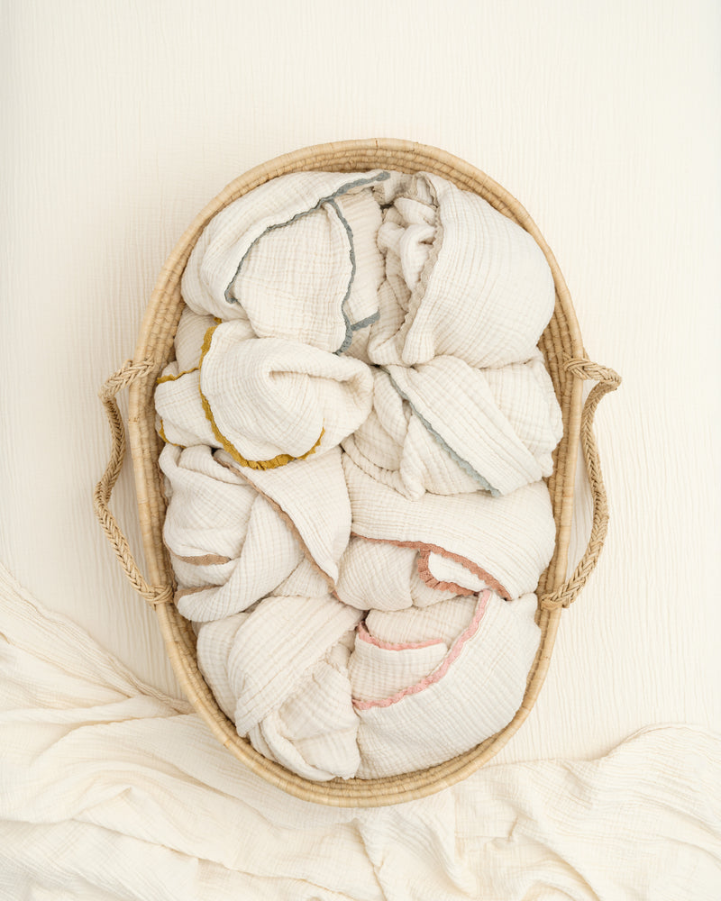 lace baby blanket / undyed