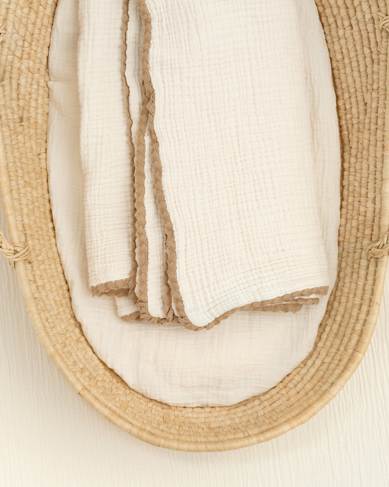 lace baby blanket / undyed