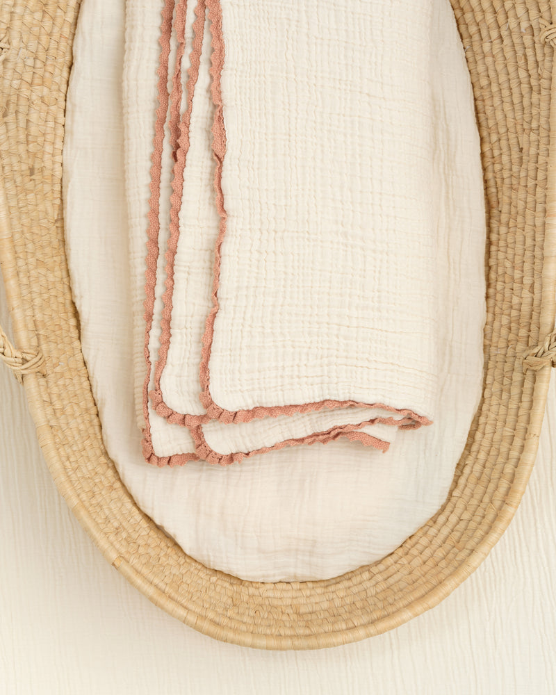 lace baby blanket / undyed