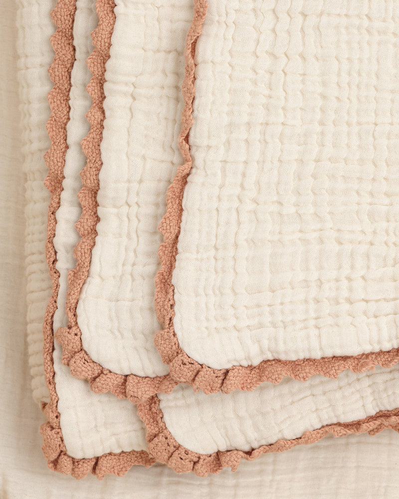 lace baby blanket / undyed