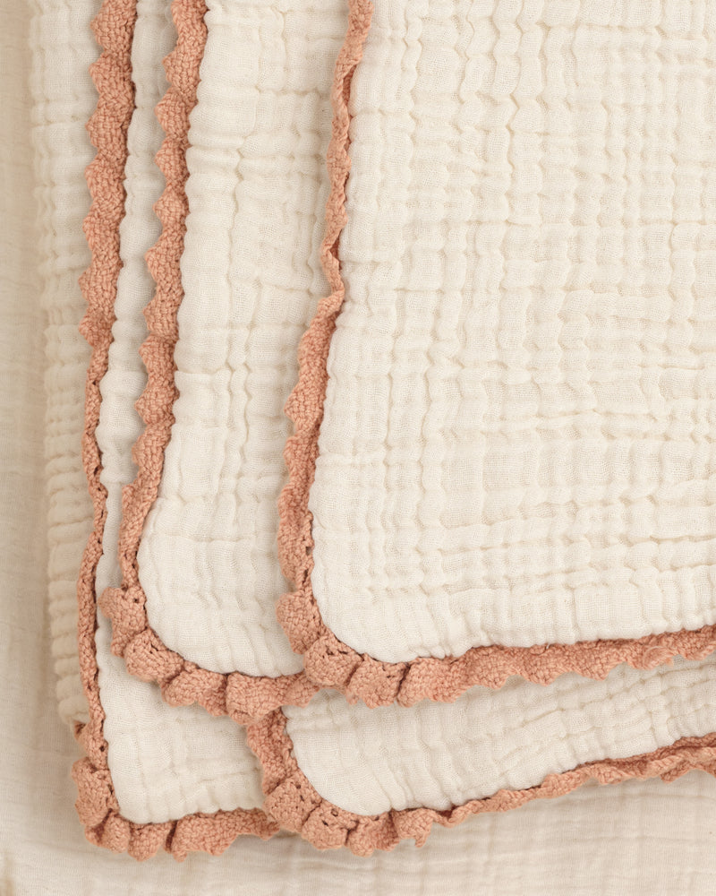 lace baby blanket / undyed