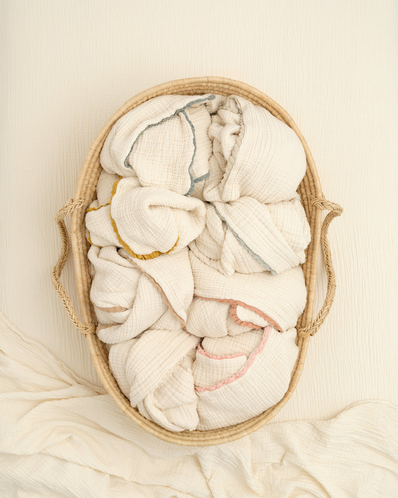 lace baby blanket / undyed