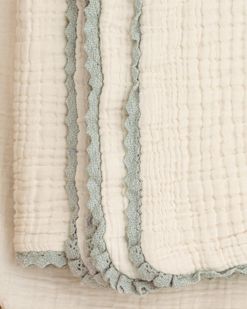 lace baby blanket / undyed