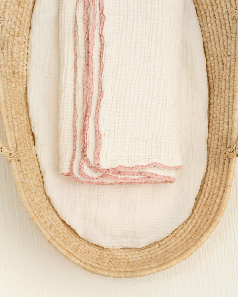 lace baby blanket / undyed