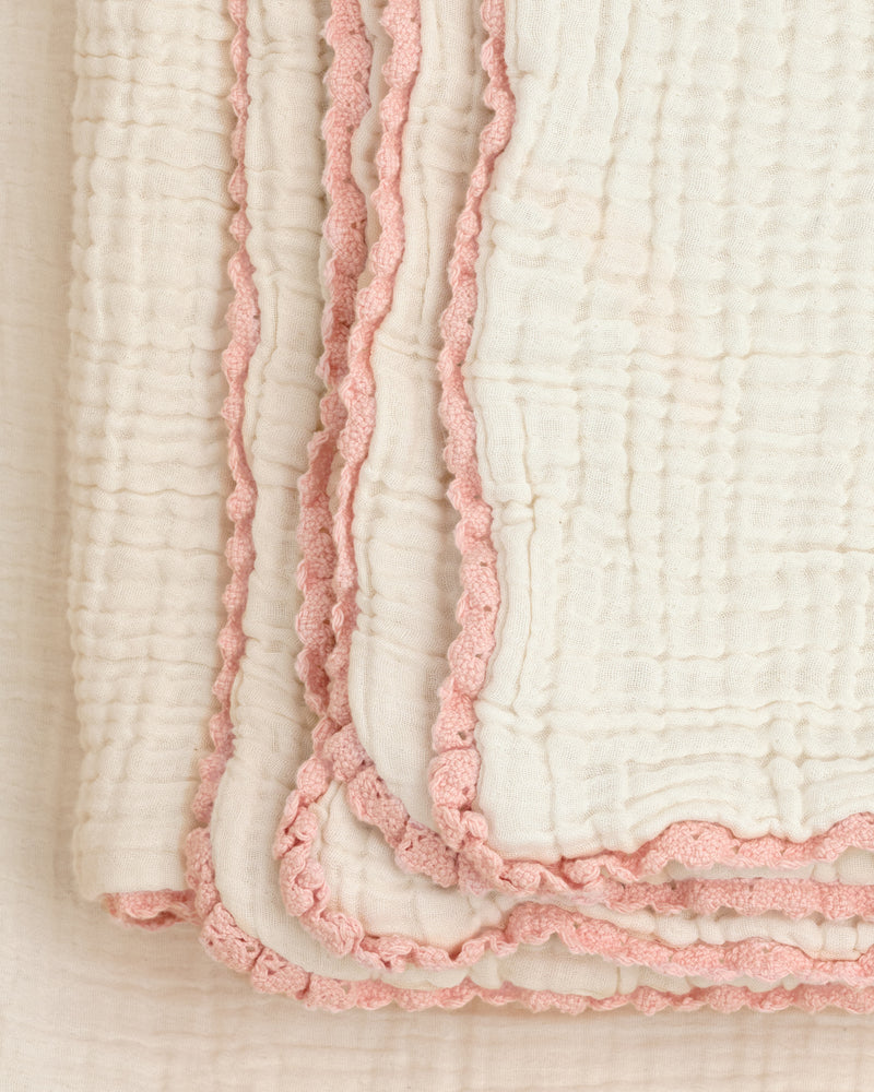 lace baby blanket / undyed