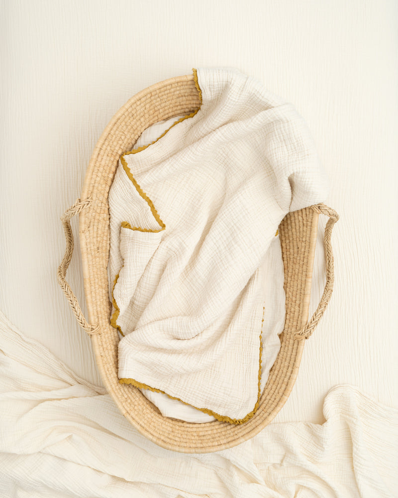 lace baby blanket / undyed