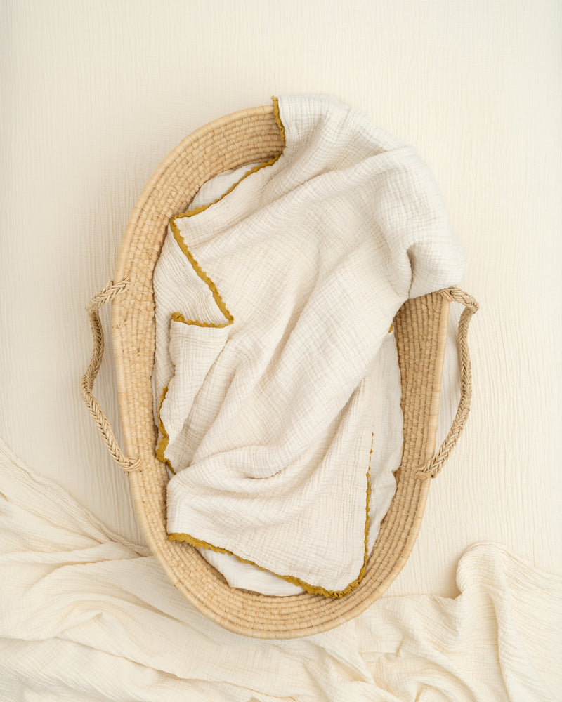 lace baby blanket / undyed