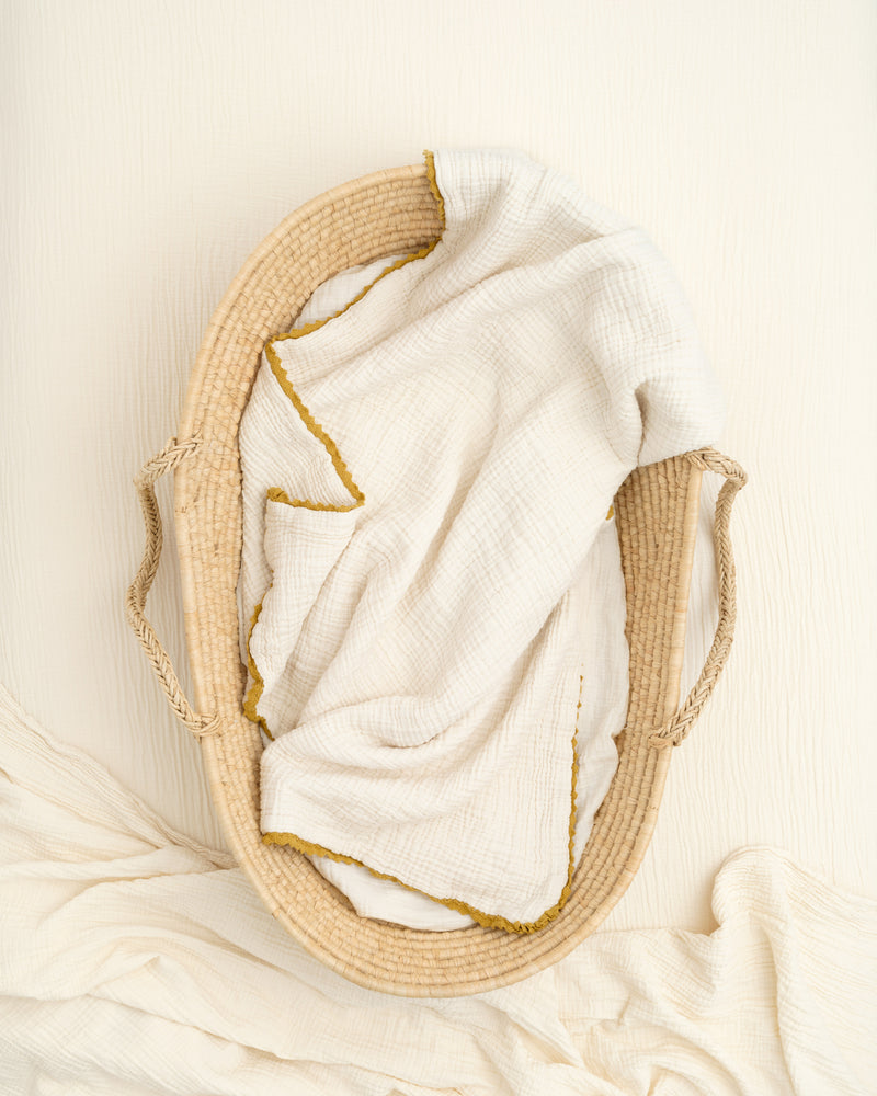 lace baby blanket / undyed