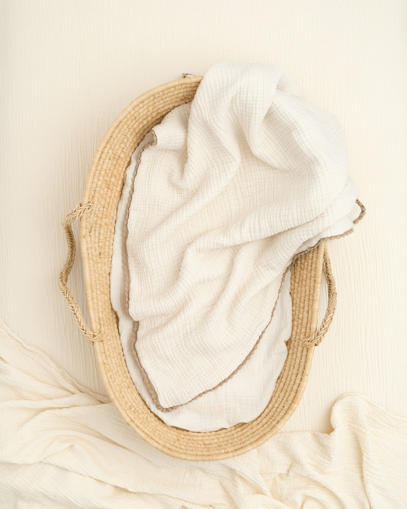 lace baby blanket / undyed