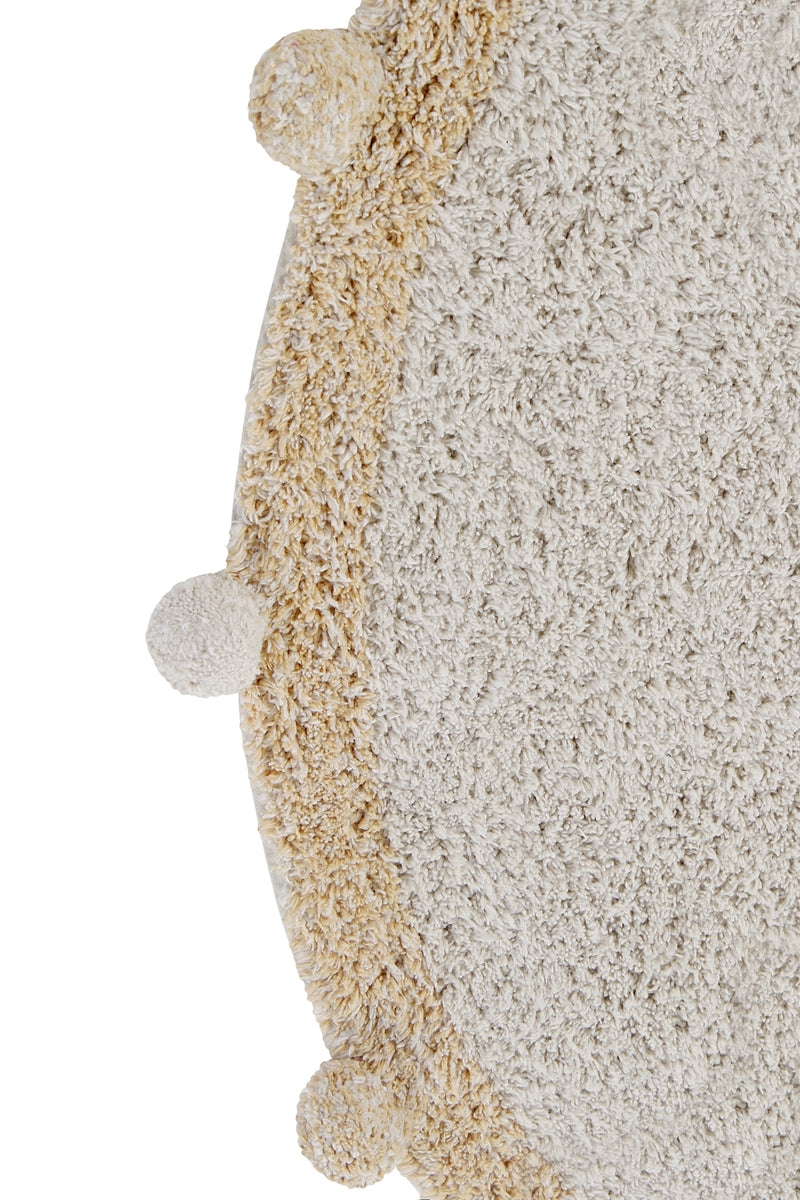 washable rug bubbly / natural - honey