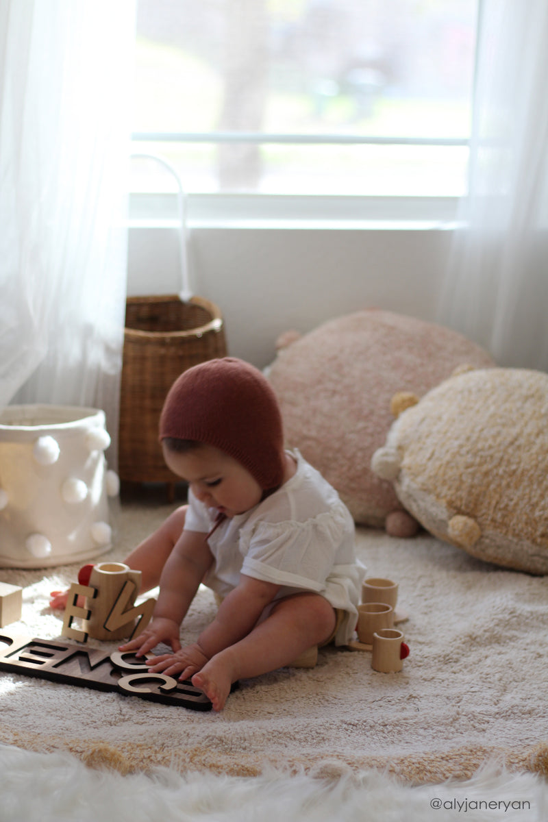 washable rug bubbly / natural - honey