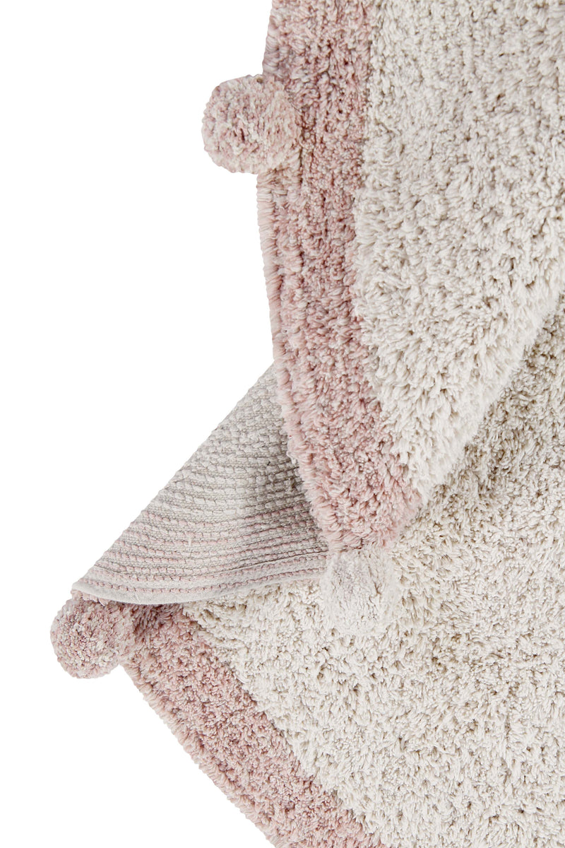 washable rug bubbly / natural - vintage nude