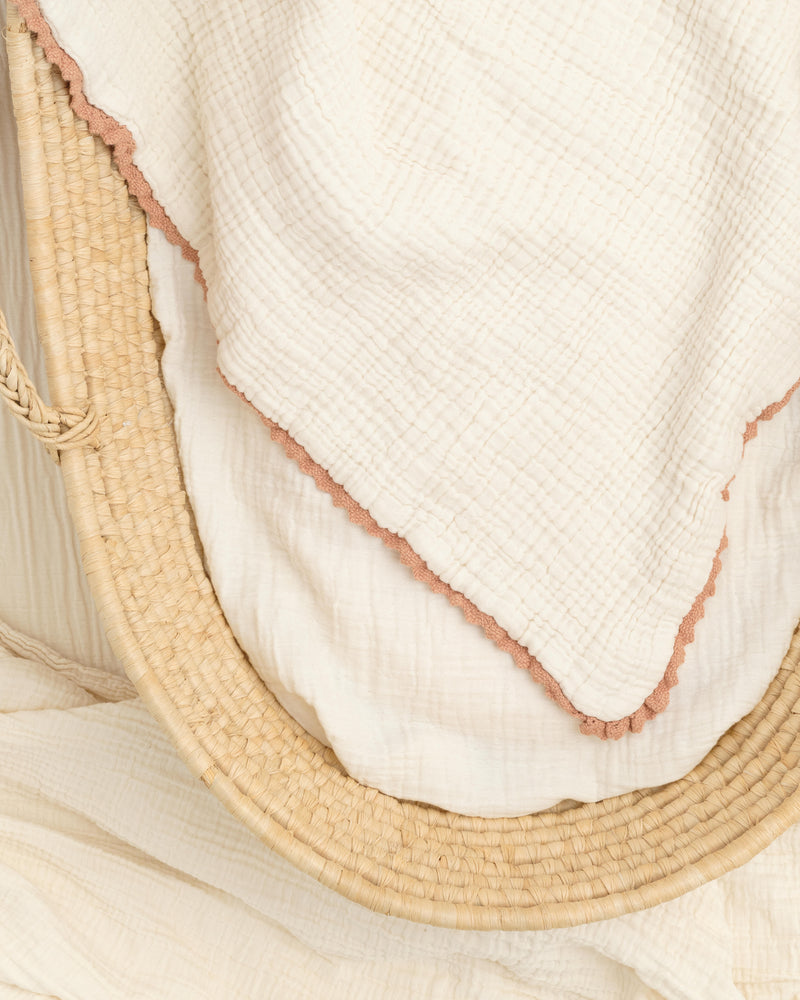 lace baby blanket / undyed