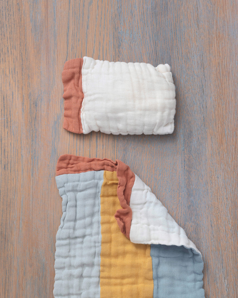 organic gauze doll pillow and blanket set