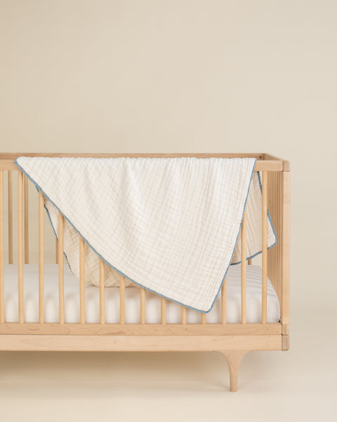 Soft Heirloom Lace Baby Blanket Organic Cotton Gauze Willaby