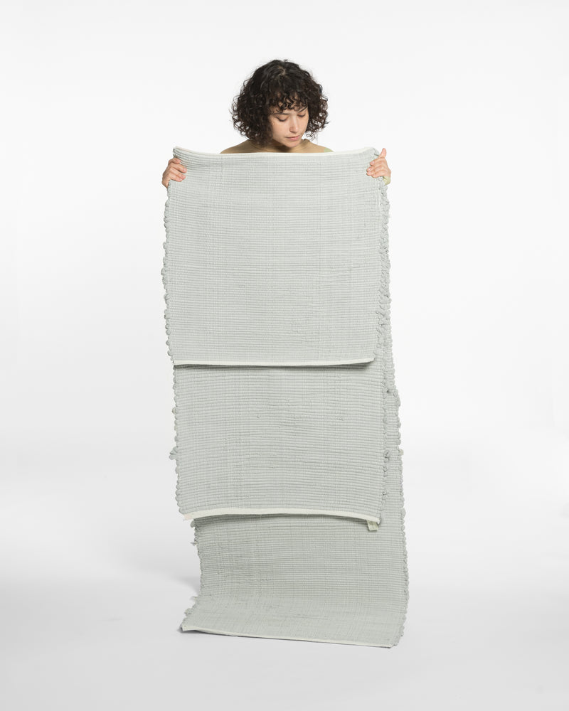 hand-loomed rug / sea