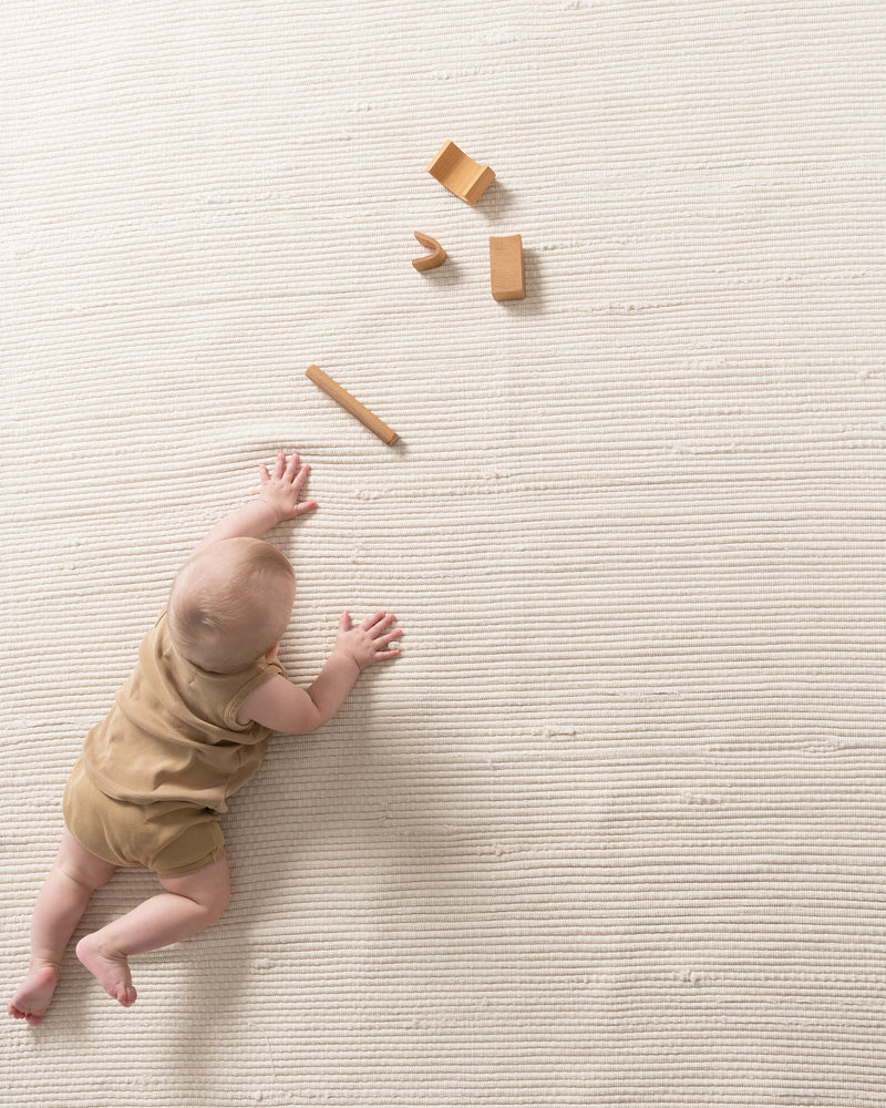hand-loomed rug / undyed