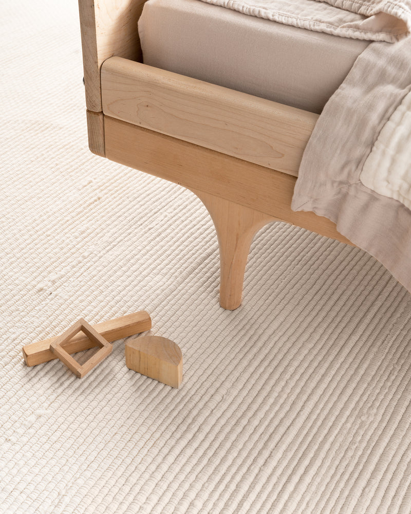 hand-loomed rug / undyed