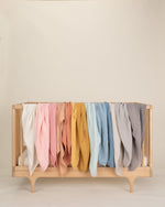 multi undyed organic cotton gauze swaddle