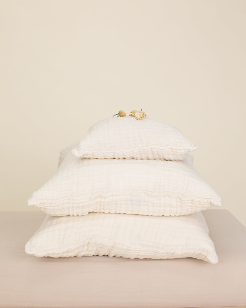 set of 2 / pillowcase / 4-layer gauze (4 colors, 3 sizes)