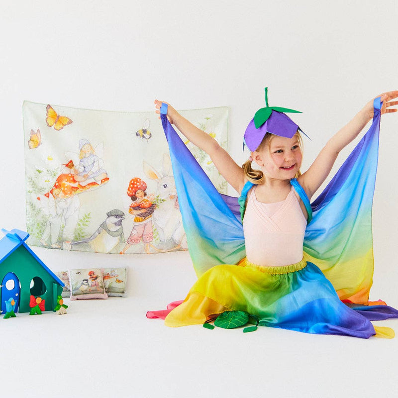 spring fairies seek & find playsilk