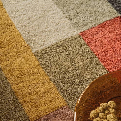 wool area rug chroma palette