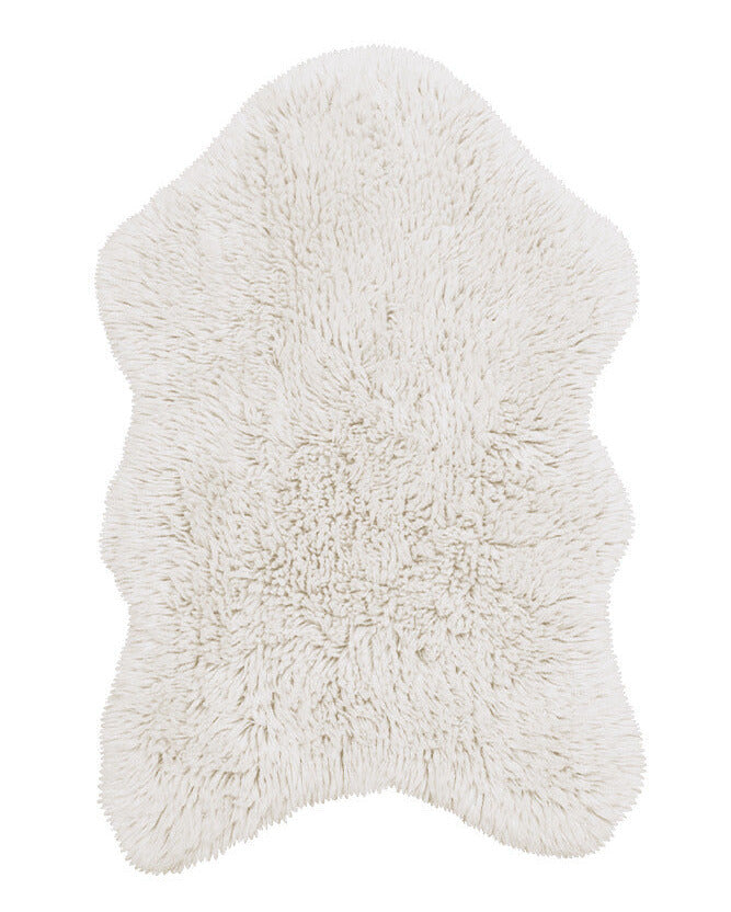woolable rug / woolly sheep white