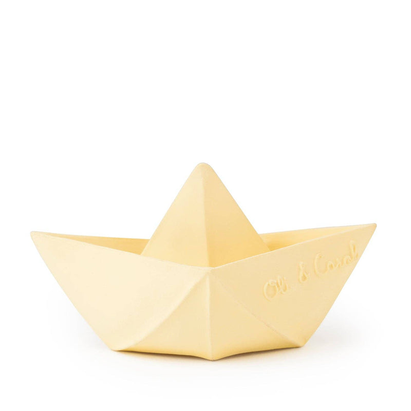 origami boat bath toy / vanilla