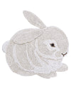washable animal cotton rug / bunny