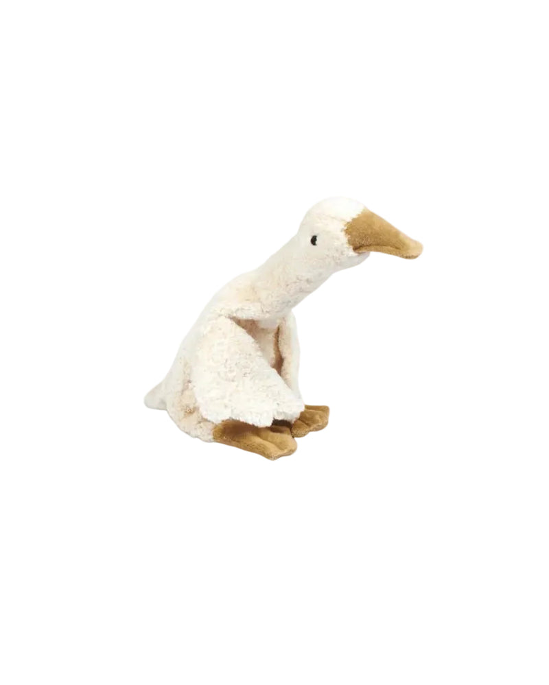 Plush toy penguin on a white background