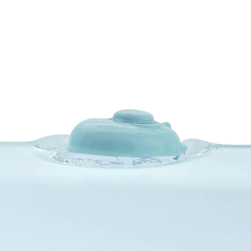 rubber convertible boat / pastel blue