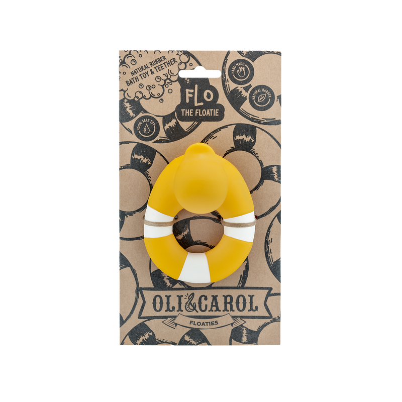 flo the floatie bath toy / yellow