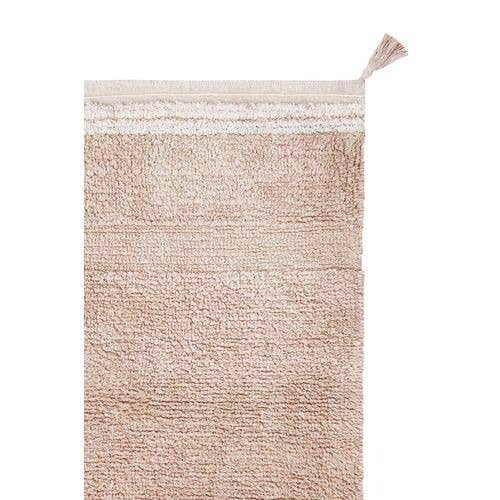 washable rug / bloom rose