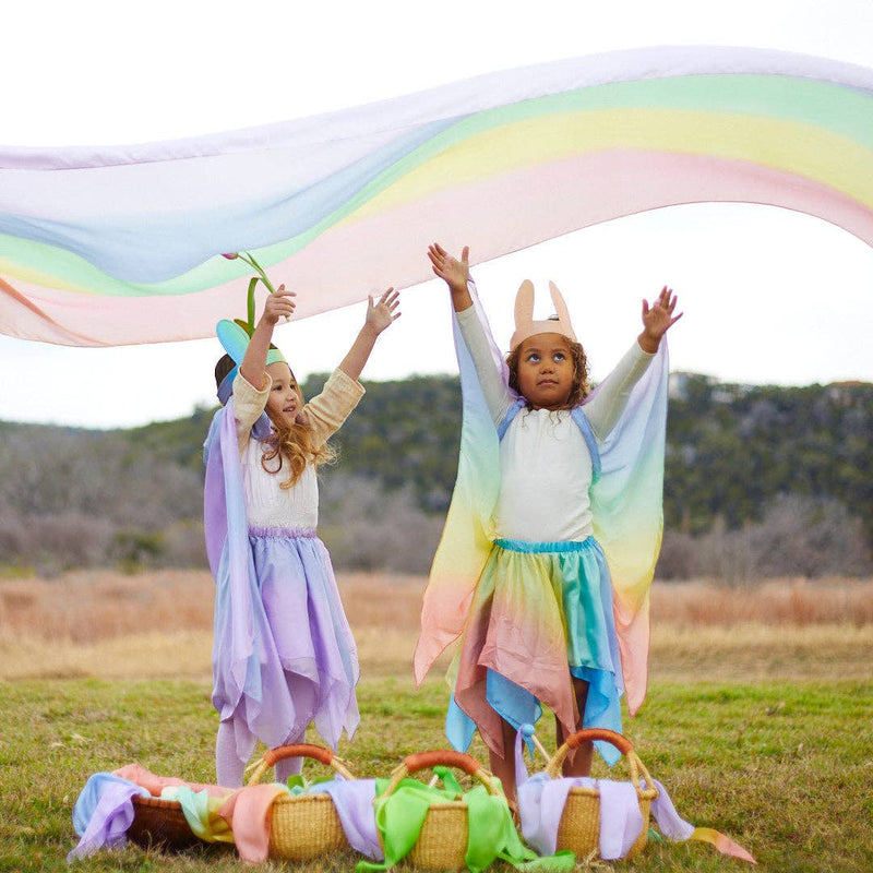 double soft rainbow playsilk