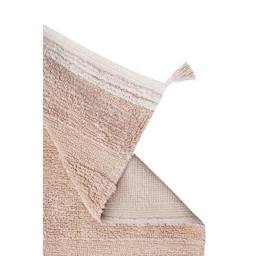 washable rug / bloom rose