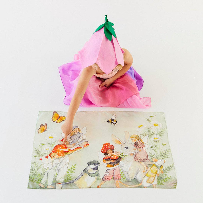 spring fairies seek & find playsilk