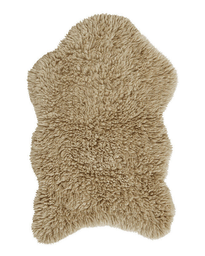 woolable rug / woolly sheep beige