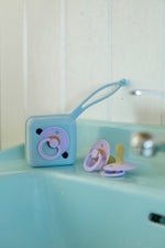 pacifier case / dusty blue