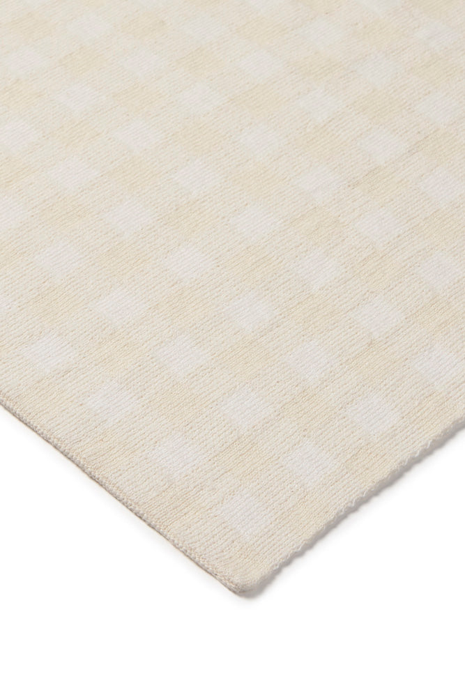 knitted crib blanket vichy / ivory