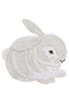 washable animal cotton rug / bunny