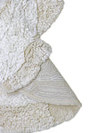washable animal cotton rug / bunny