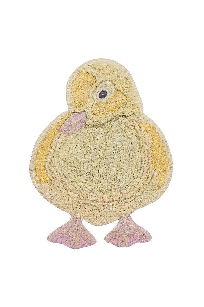 washable animal cotton rug / ducky