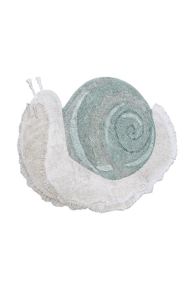 washable animal rug / snail