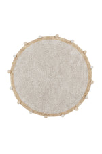 washable rug bubbly / natural - honey